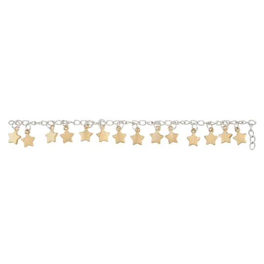 Gold Metal Star Charms, 12mm by Bead Landing™